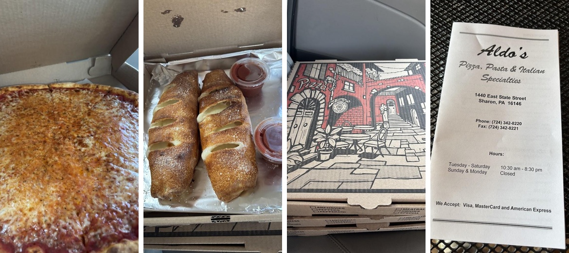 Aldo's Pizza & Pasta Menu